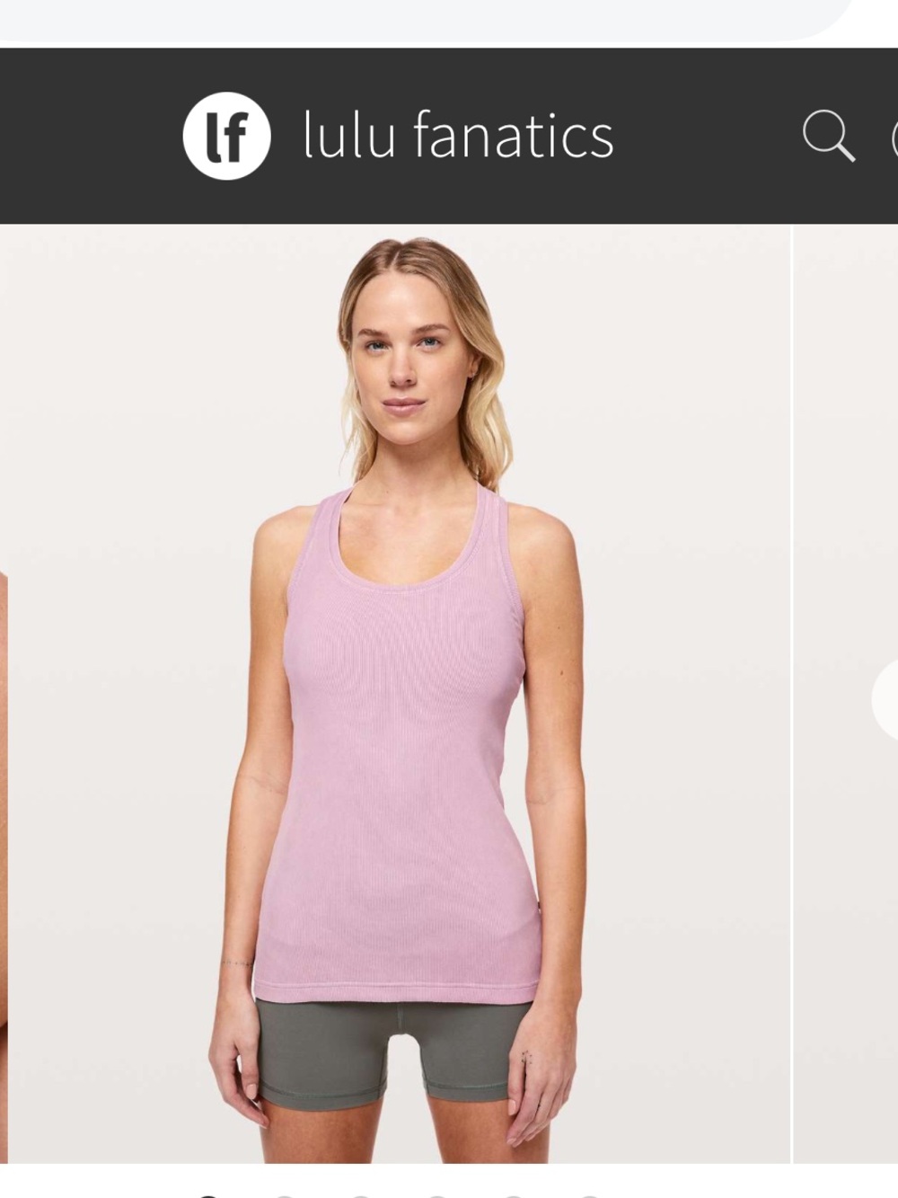 Lululemon Cool Racerback Tank Rib ~Sz 6 Washed Antoinette Pink Purple
